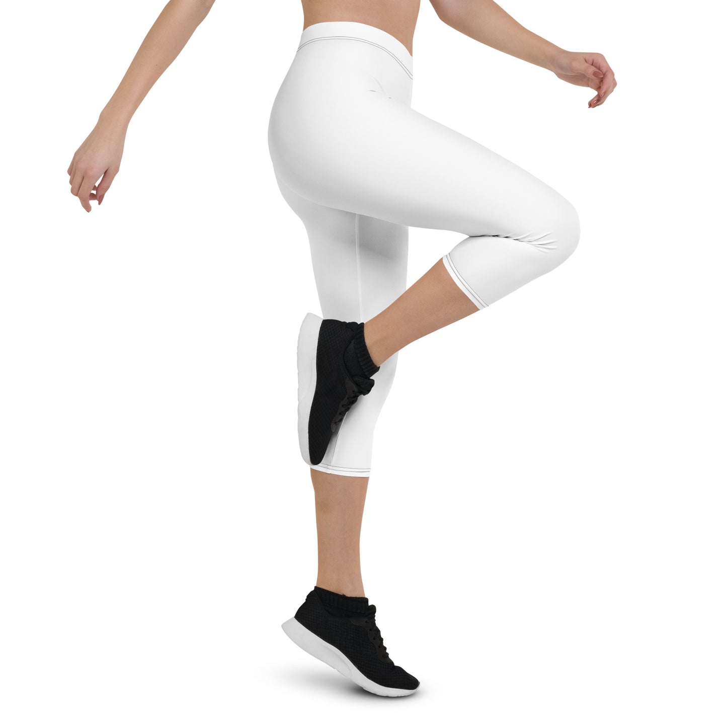 White Capri Leggings
