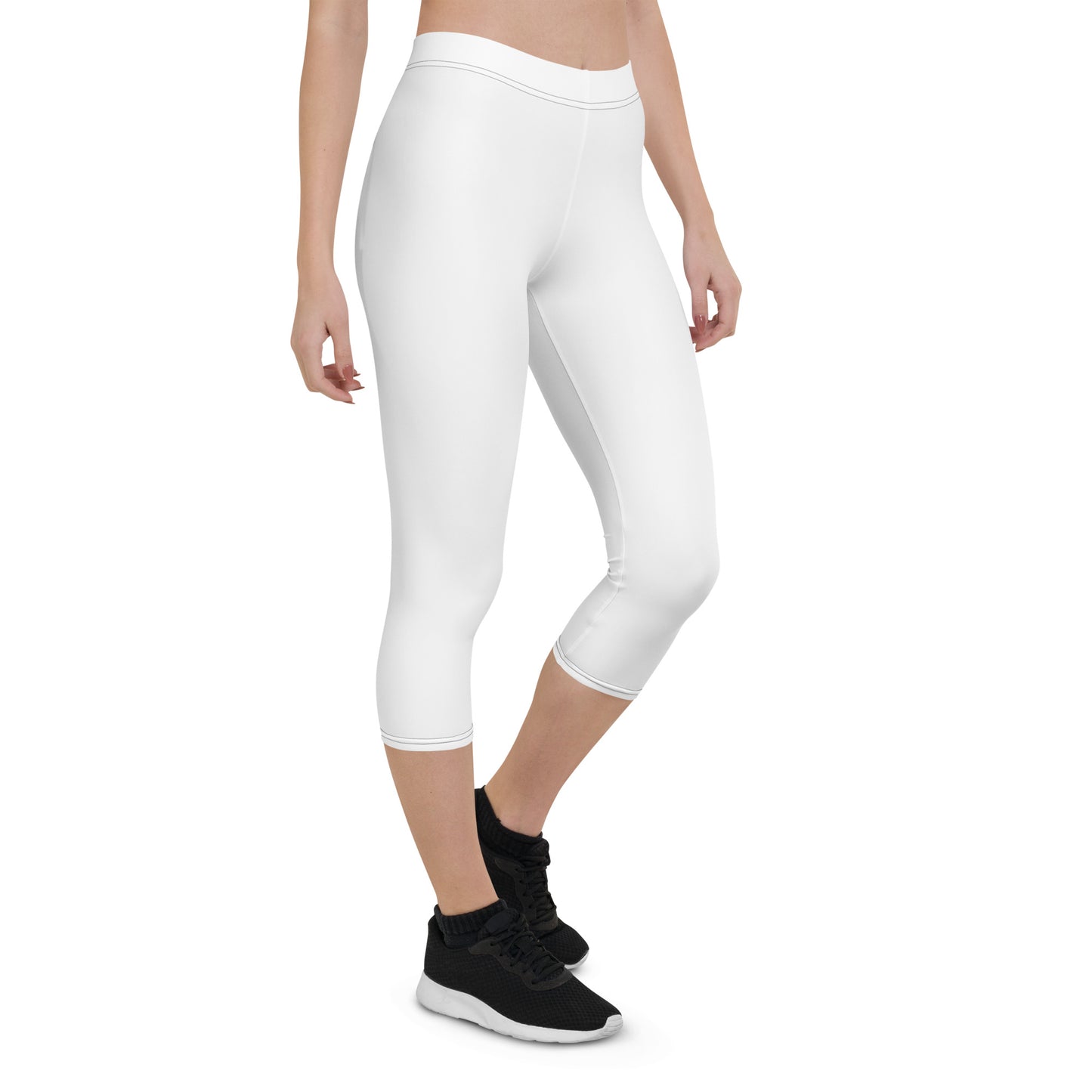 White Capri Leggings