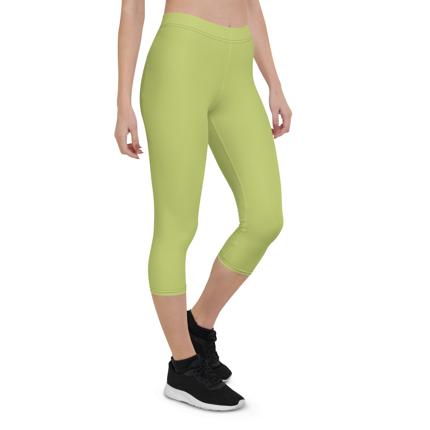 Green Capri Leggings
