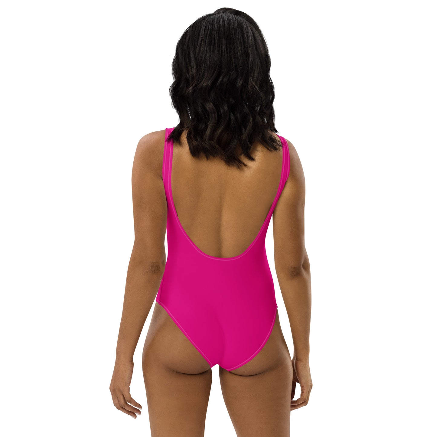 Fuschia.One-Piece Swimsuit
