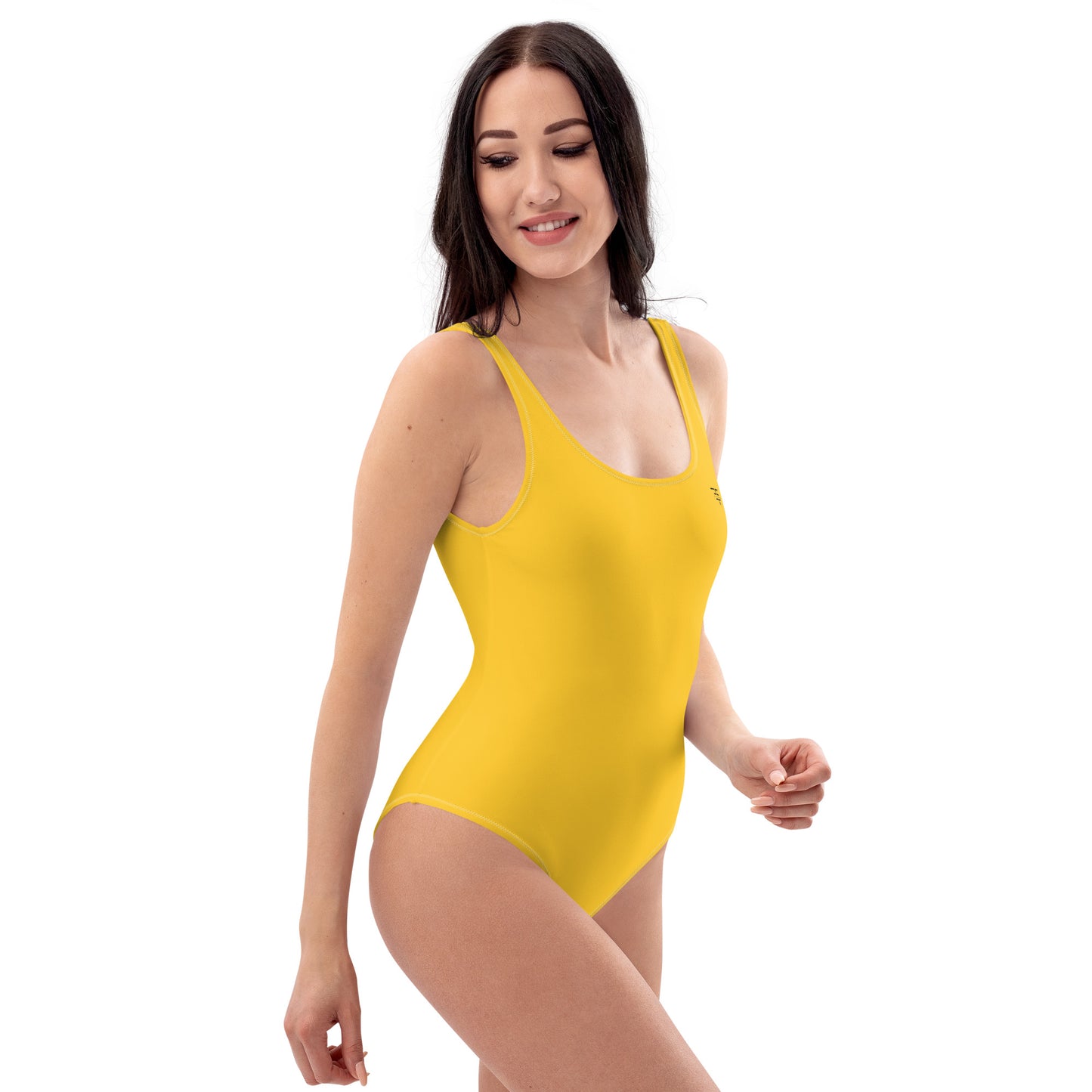 Yellow One-Piece Swimsuit