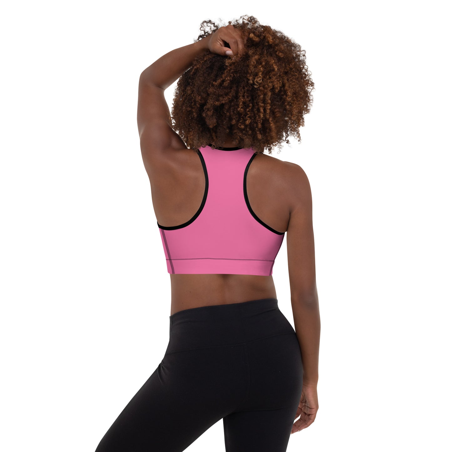 Pink Padded Sports Bra