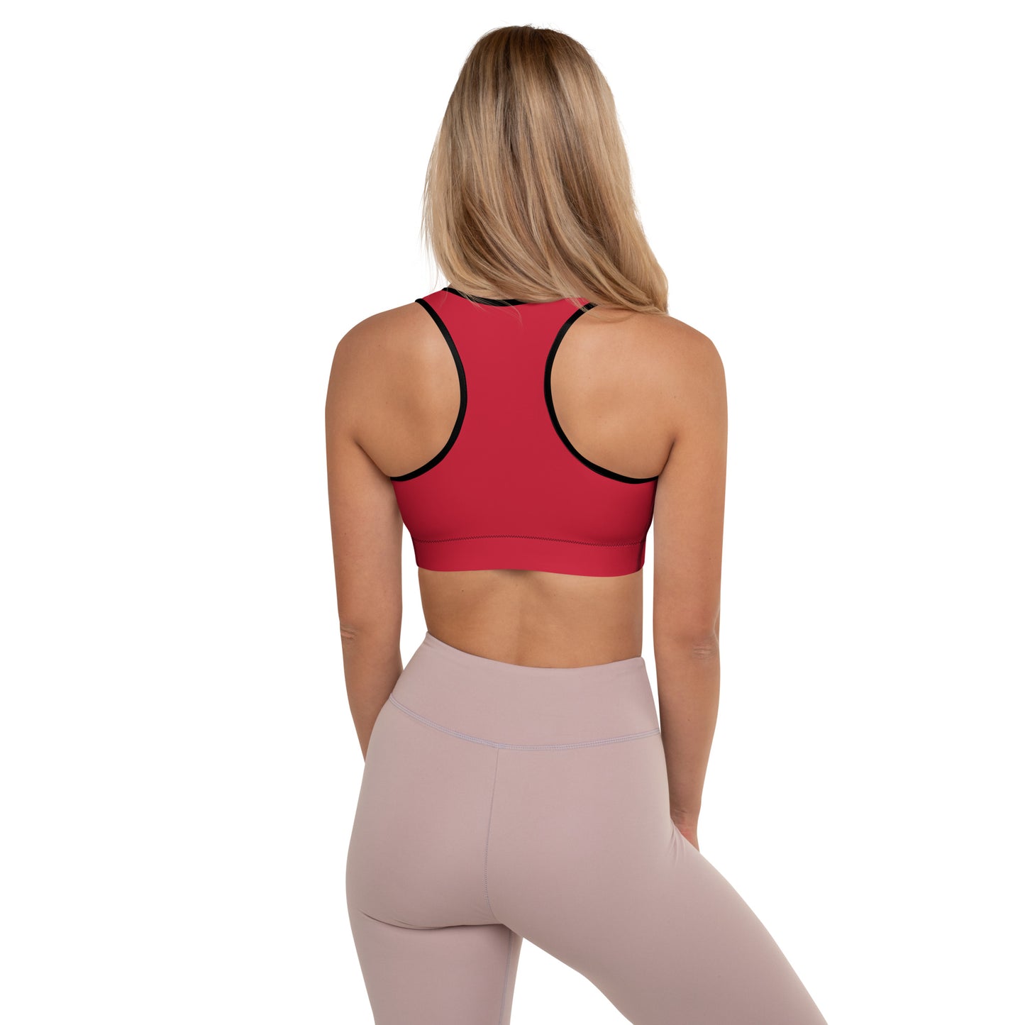 Red Padded Sports Bra