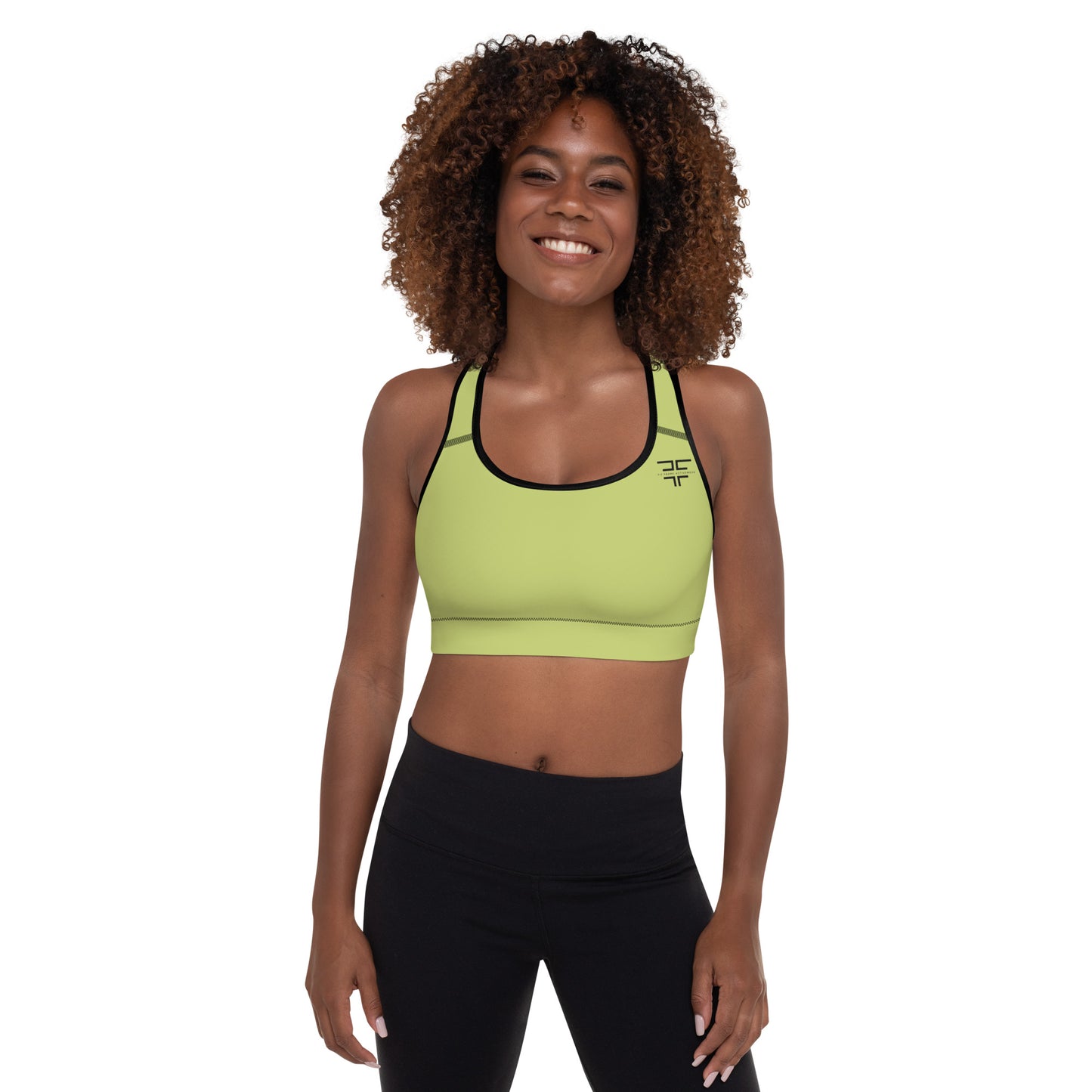 Green Padded Sports Bra