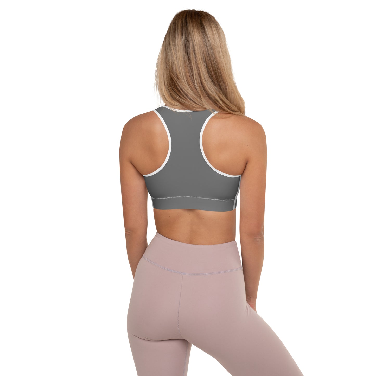 Grey Padded Sports Bra