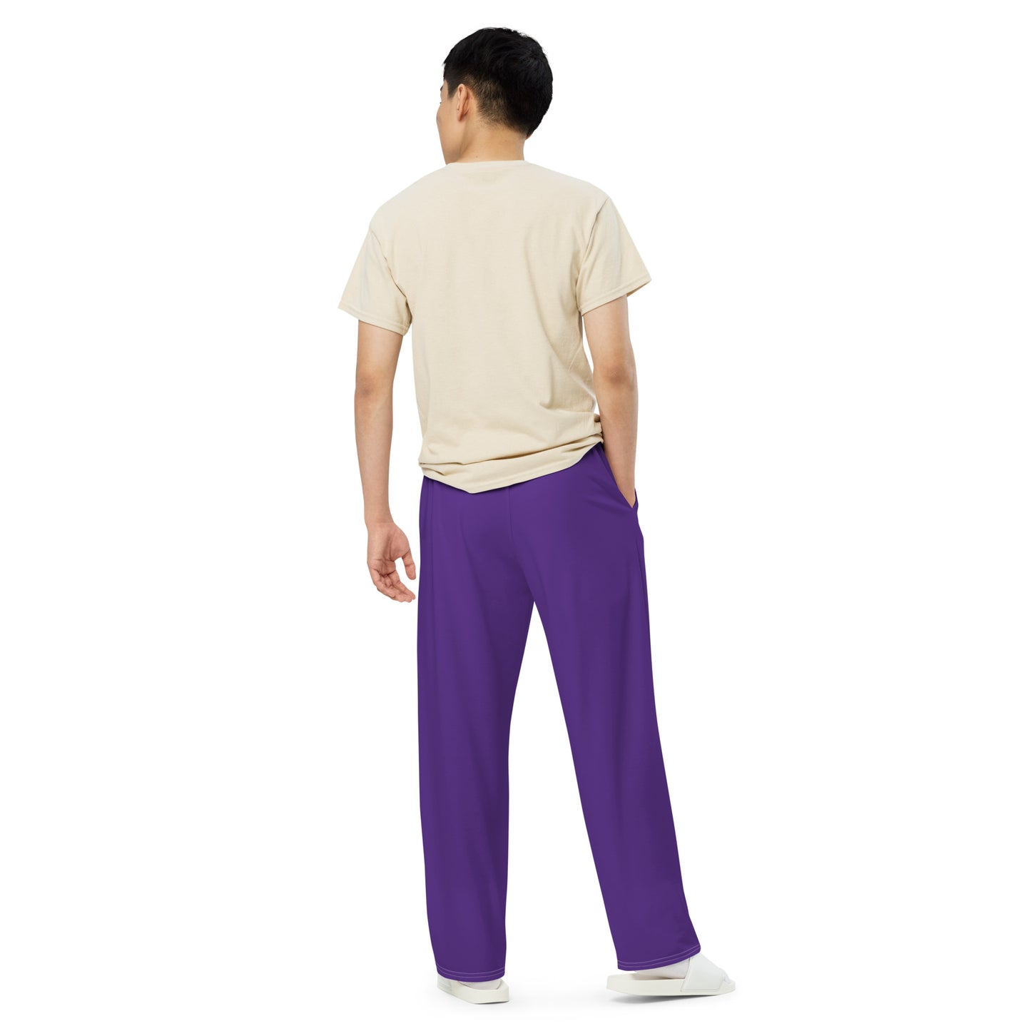 Purple Wide Leg Pants