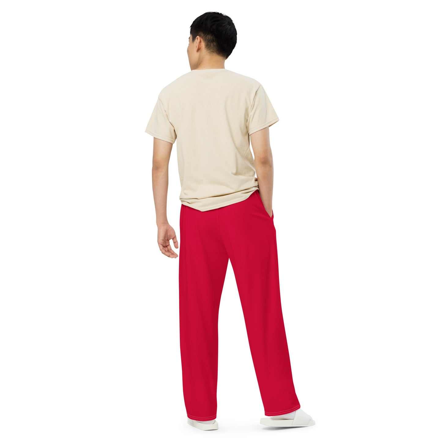 Red Wide Leg Pants