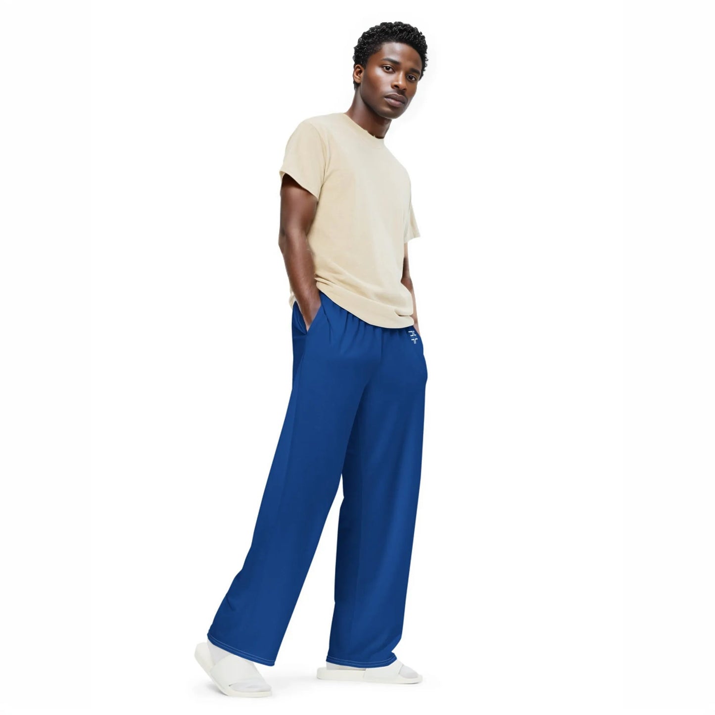 Blue Wide Leg Pants