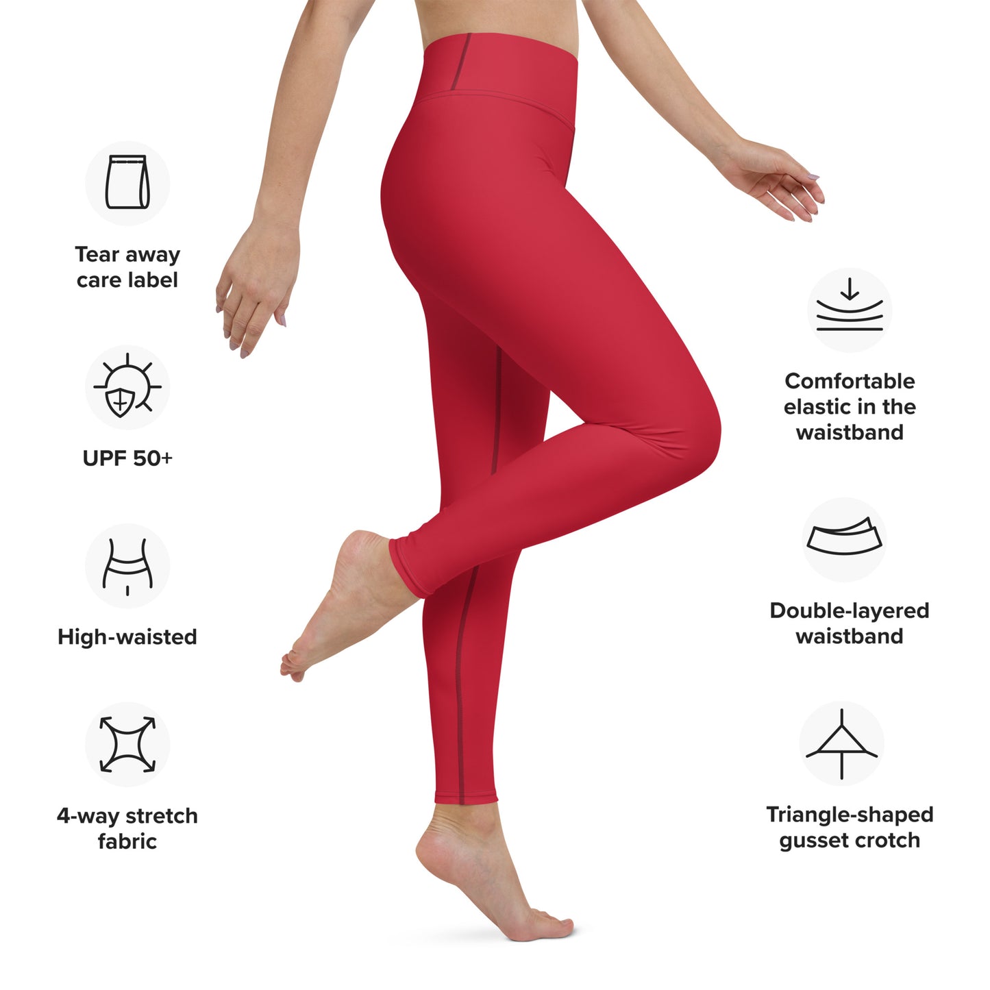 Red Yoga Leggings