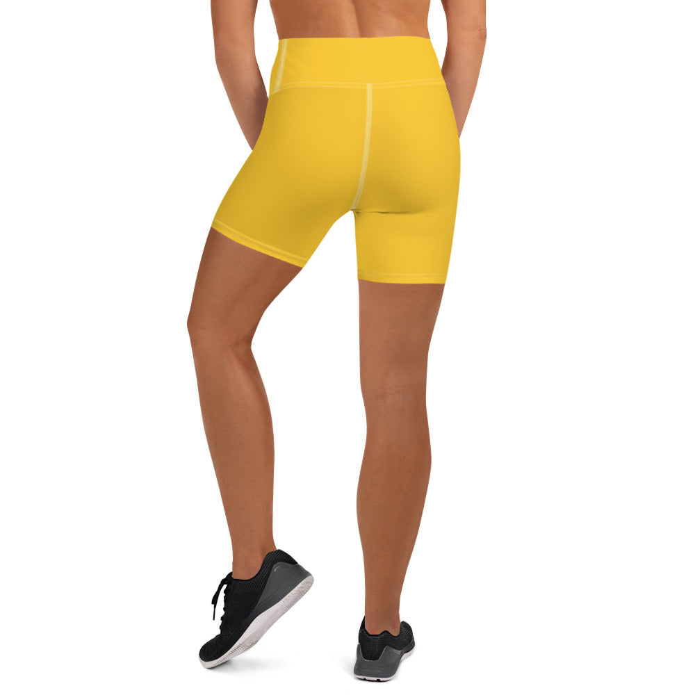 Yellow Yoga Shorts