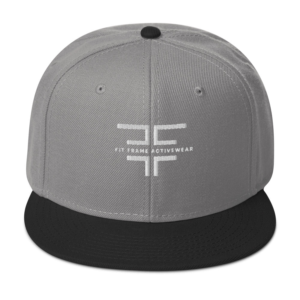 Black/ White Snapback Hat