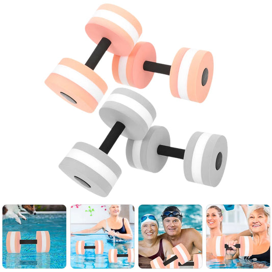 4 Pcs Water Floating Dumbbell Exercise Fitness Dumbbells Equipment for Pools Weight Dumbells Barbell Aerobics Eva Weights