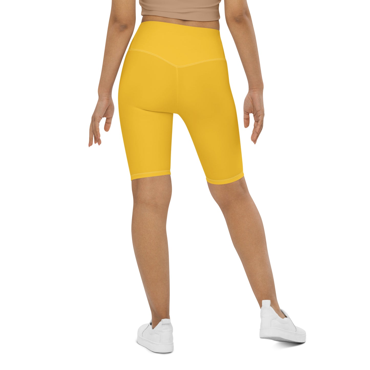 Yellow Biker Shorts