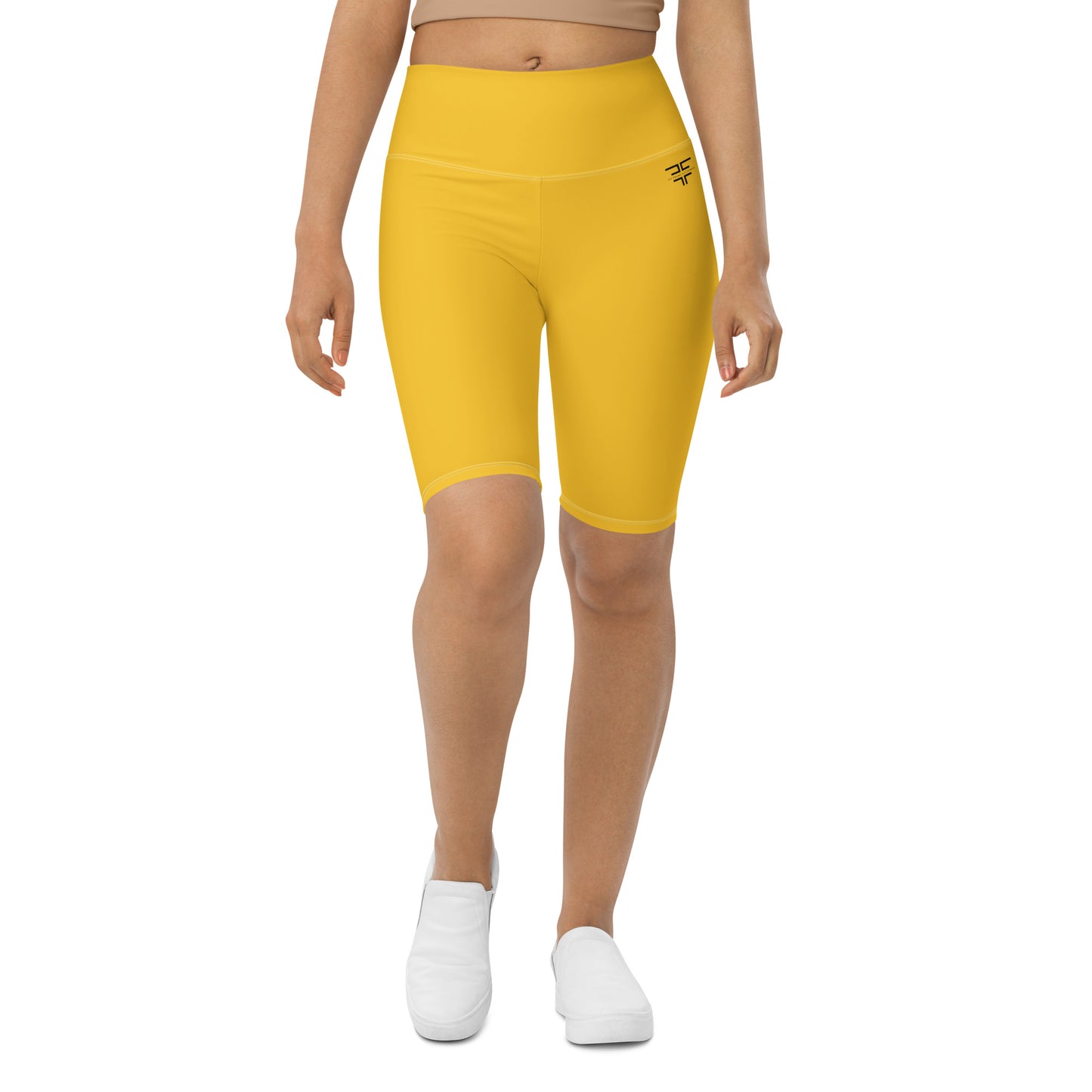 Yellow Biker Shorts