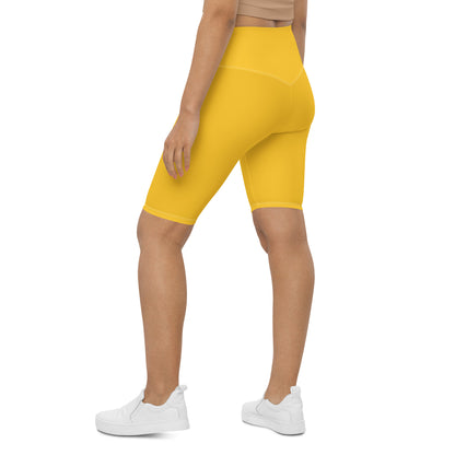 Yellow Biker Shorts