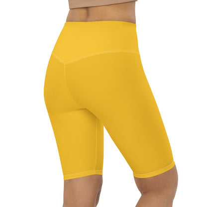 Yellow Biker Shorts