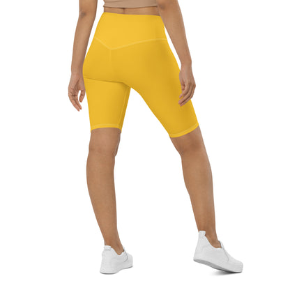 Yellow Biker Shorts