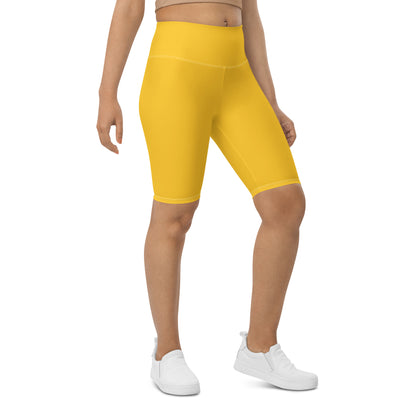 Yellow Biker Shorts