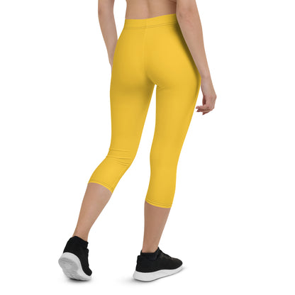 Yellow Capri Leggings