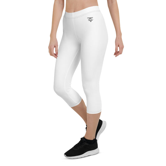 White Capri Leggings