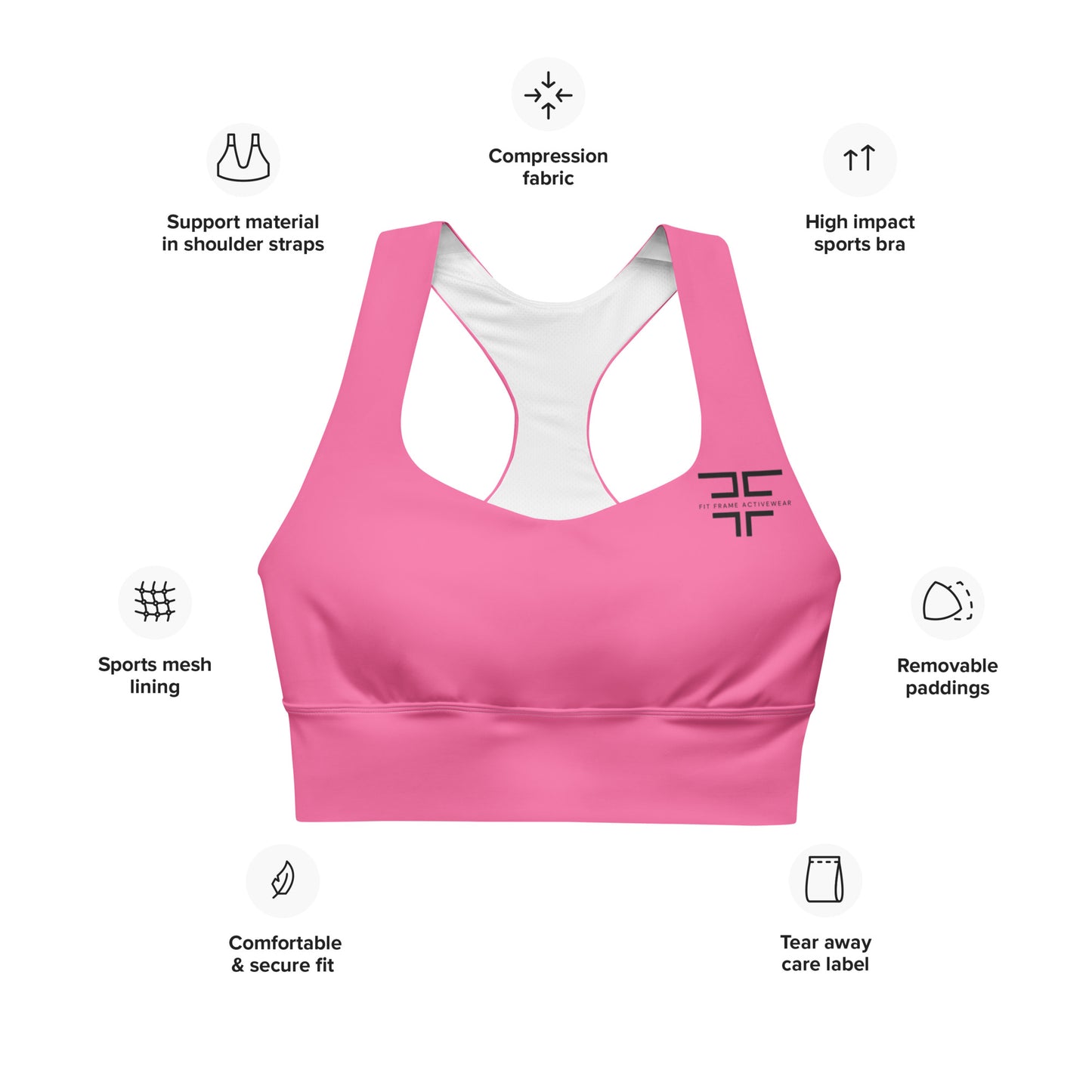 Pink Sports Bra