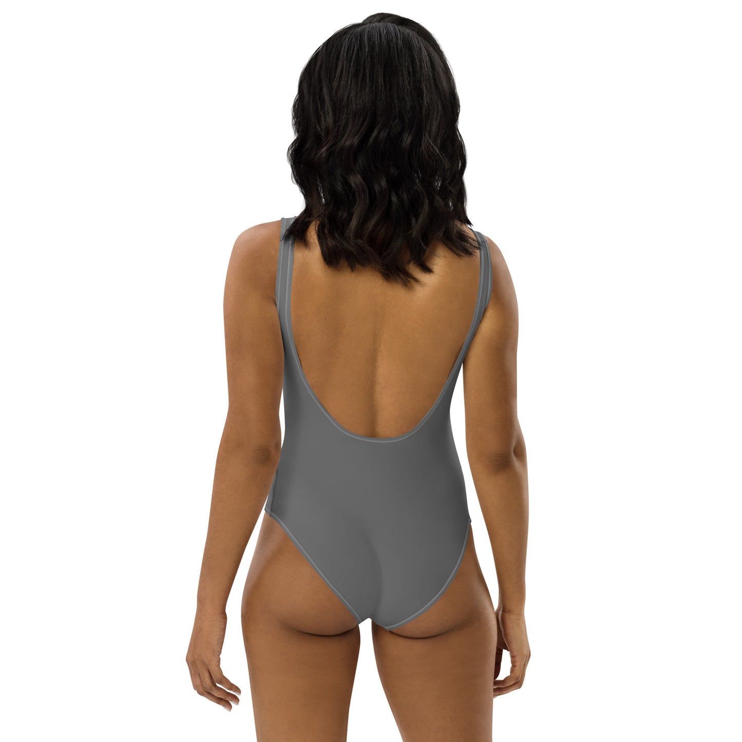 Grey One-Piece Swimsuit