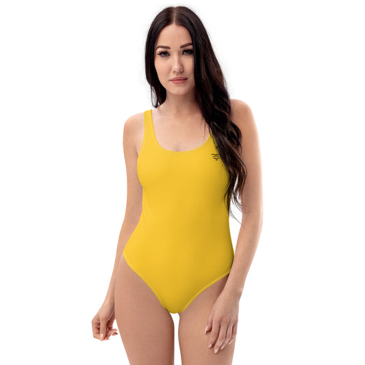 Yellow One-Piece Swimsuit