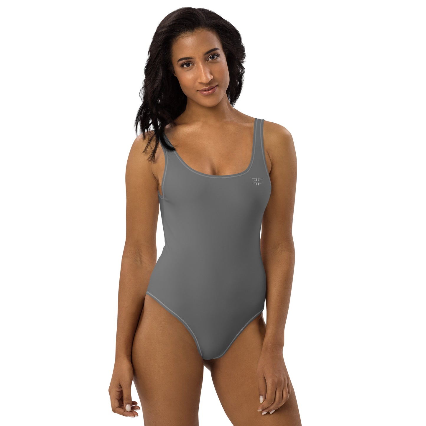 Grey One-Piece Swimsuit