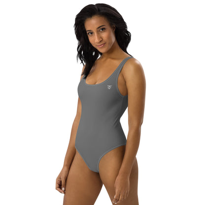 Grey One-Piece Swimsuit