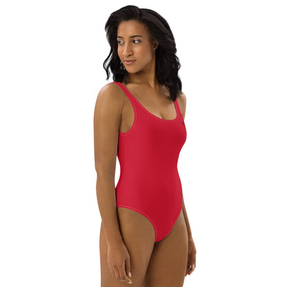 Red One-Piece Swimsuit