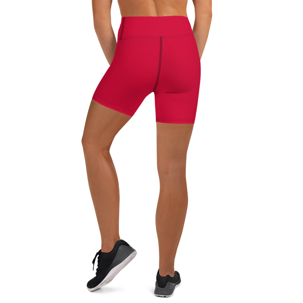 Red Yoga Shorts