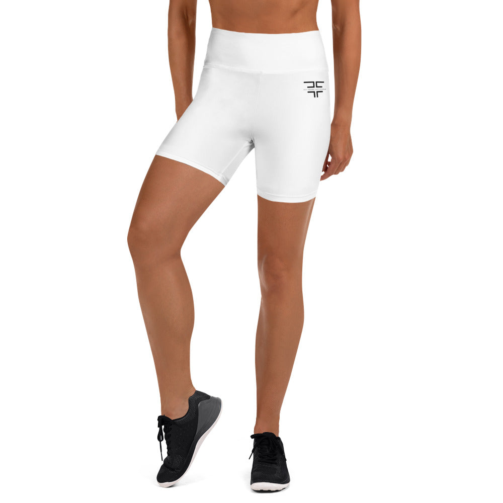 White Yoga Shorts