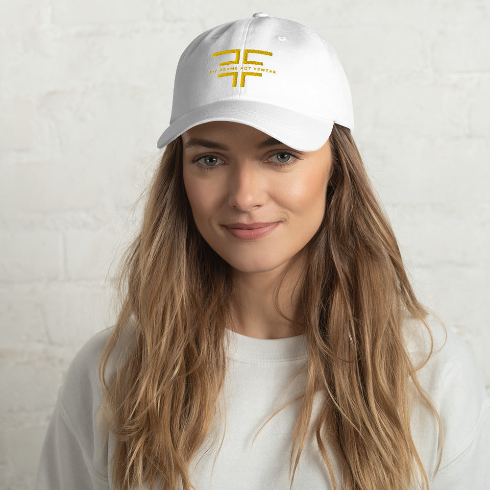 Gold Logo Dad hat