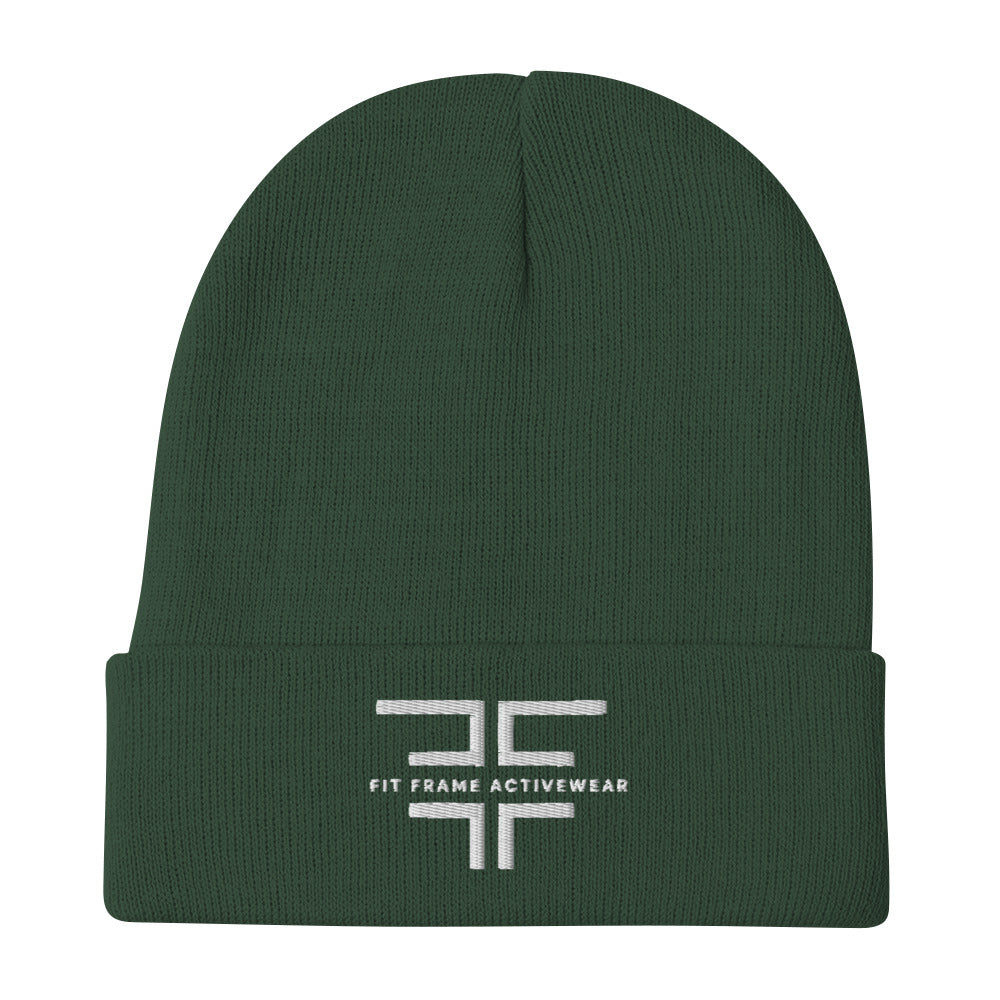 White Logo Beanie