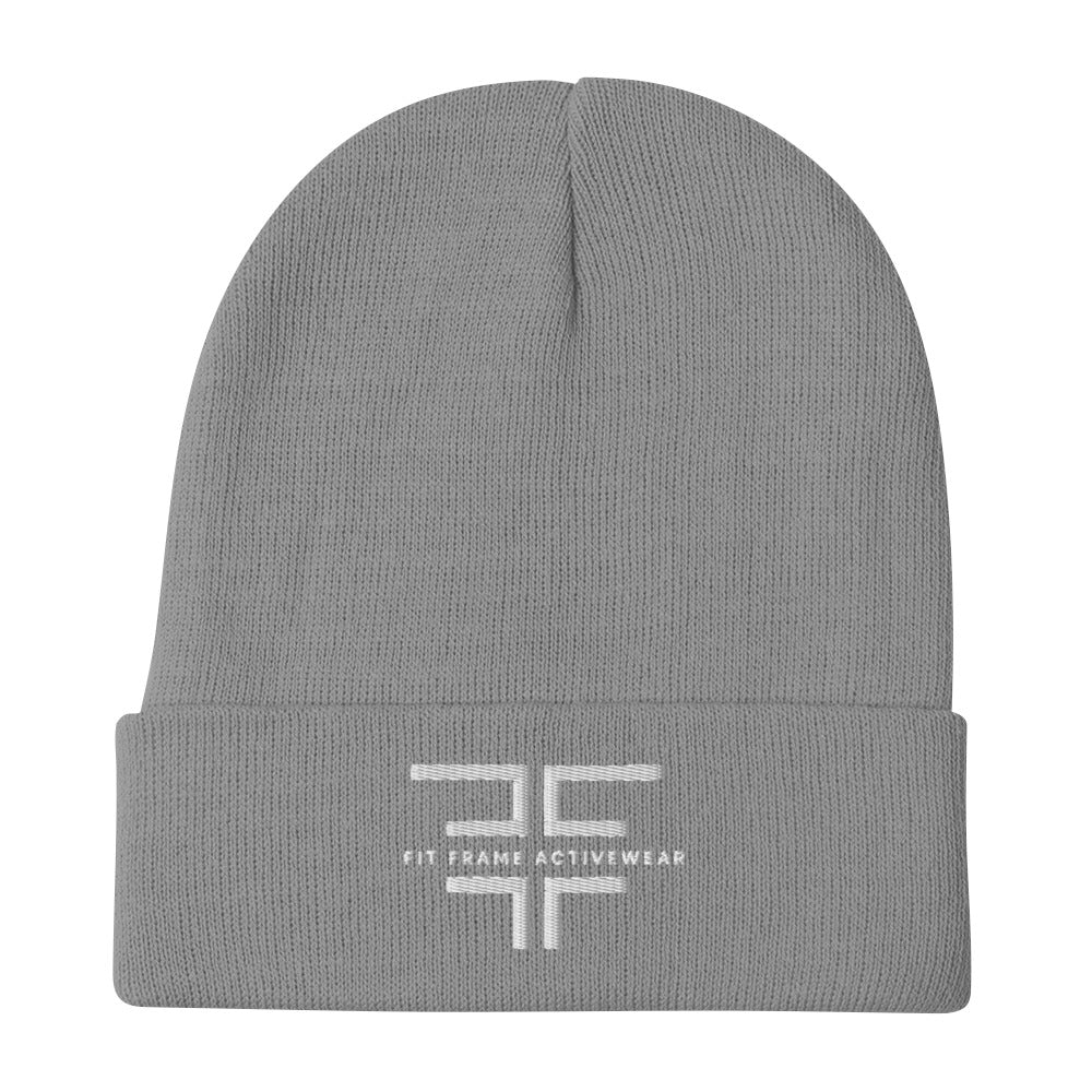 White Logo Beanie