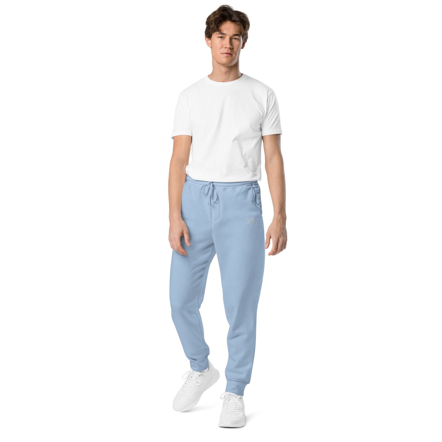 Light Blue Men Sweatpants