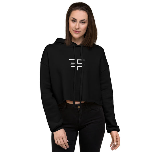 Black Crop Hoodie