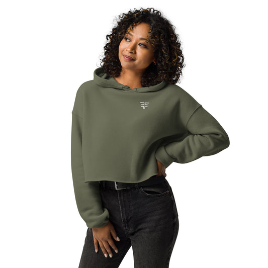 Green Crop Hoodie